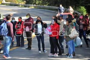 TLAXCALA . PROTESTA DE MAESTROS