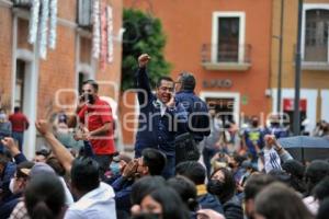 TLAXCALA . MANIFESTACIÓN TRABAJADORES