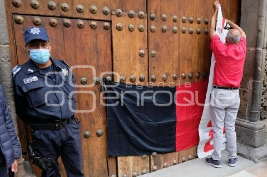 TLAXCALA . MANIFESTACIÓN TRABAJADORES