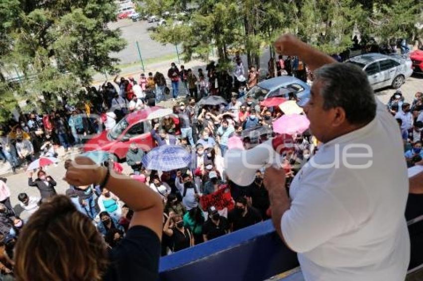 TLAXCALA . MANIFESTACIÓN TRABAJADORES