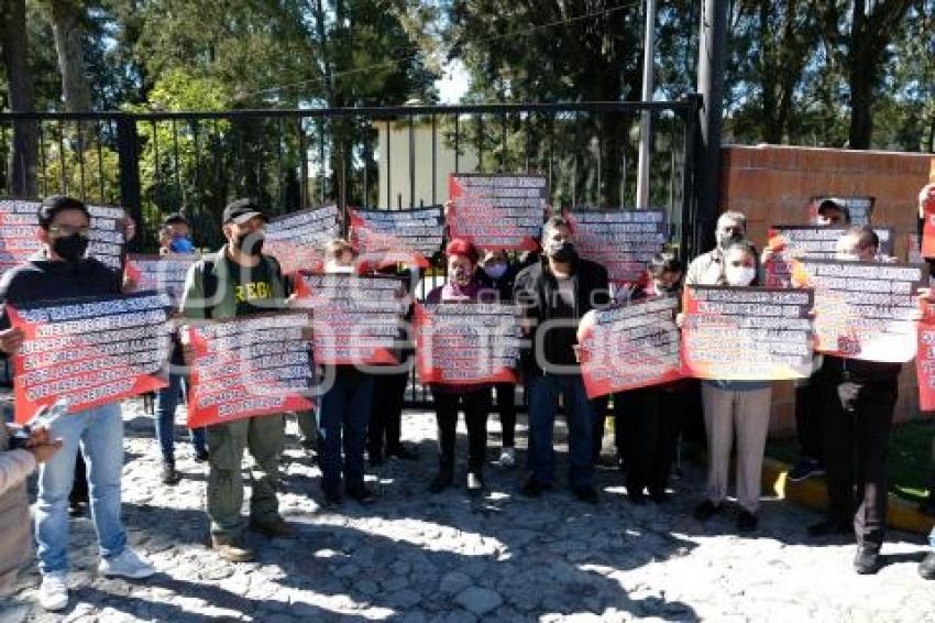 TLAXCALA . MANIFESTACIÓN TRABAJADORES