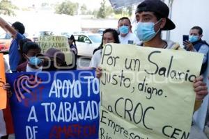 TLAXCALA . MANIFESTACIÓN TRABAJADORES