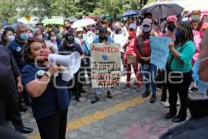 TLAXCALA . MANIFESTACIÓN TRABAJADORES