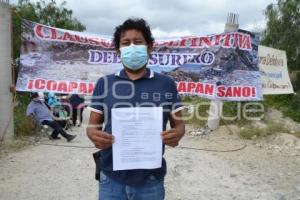 TEHUACÁN . CLAUSURA RELLENO SANITARIO