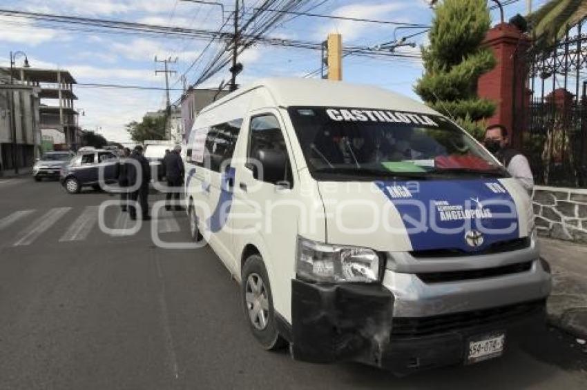 CHOQUE TRANSPORTE PÚBLICO