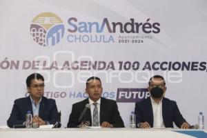 SAN ANDRÉS CHOLULA . AGENDA 100 ACCIONES