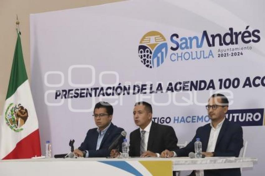 SAN ANDRÉS CHOLULA . AGENDA 100 ACCIONES