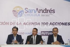 SAN ANDRÉS CHOLULA . AGENDA 100 ACCIONES