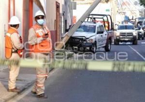 POLICÍA ESTATAL . CHOQUE PATRULLA