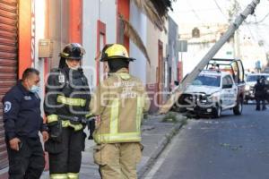 POLICÍA ESTATAL . CHOQUE PATRULLA