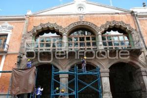 TLAXCALA . LIMPIEZA PALACIO DE GOBIERNO