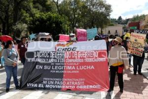 TLAXCALA . MANIFESTACIÓN TRABAJADORES