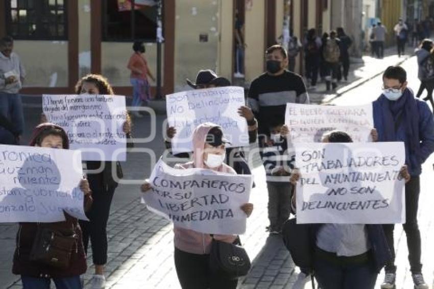 SINDICATO DEL AYUNTAMIENTO . MANIFESTACIÓN