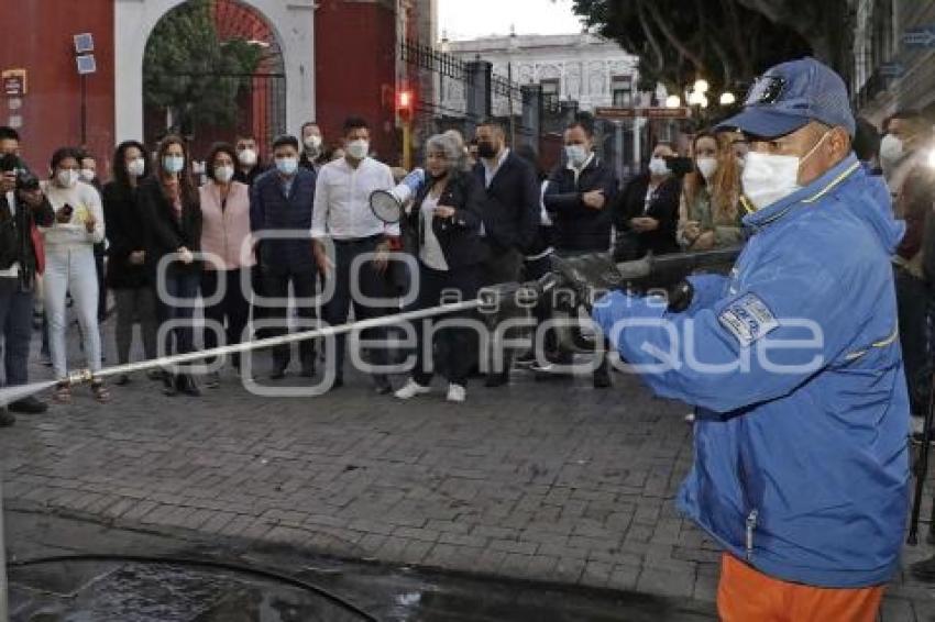 EDUARDO RIVERA . LIMPIEZA CENTRO HISTÓRICO