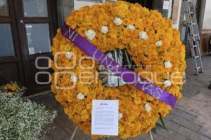 TLAXCALA . OFRENDA FEMINICIDIOS