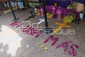 TLAXCALA . OFRENDA FEMINICIDIOS