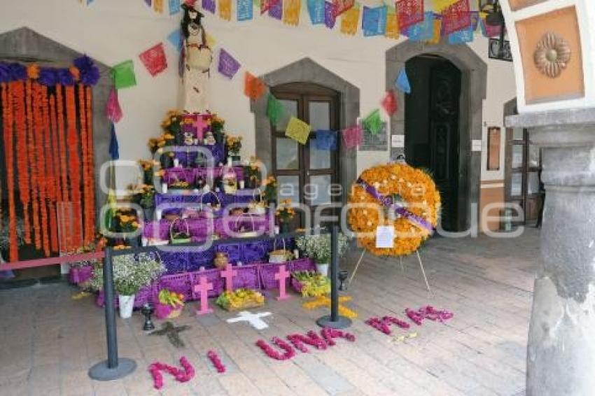 TLAXCALA . OFRENDA FEMINICIDIOS