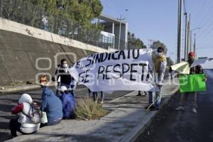 SINDICALIZADOS CUAUTLANCINGO . MANIFESTACIÓN