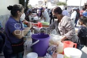 SAN PABLO XOCHIMEHUACÁN . ENTREGA ALIMENTOS