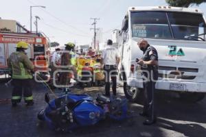 MOTOCICLISTA ATROPELLADO