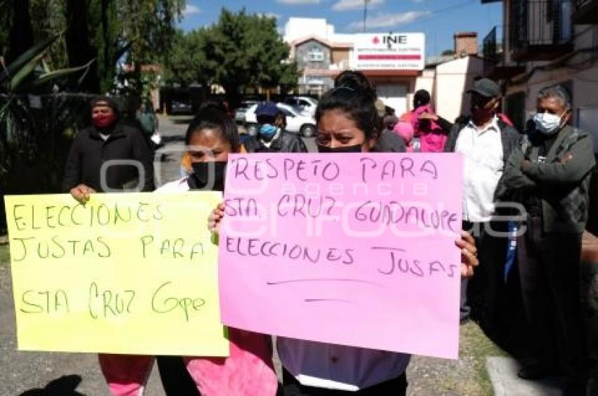 TLAXCALA . MANIFESTACIÓN INE