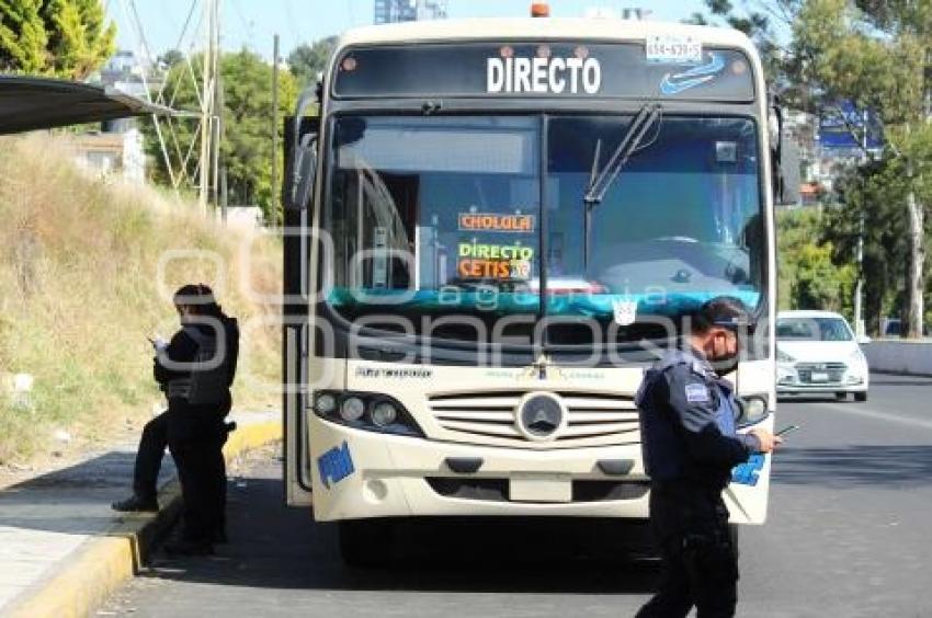 ASALTO TRANSPORTE PÚBLICO