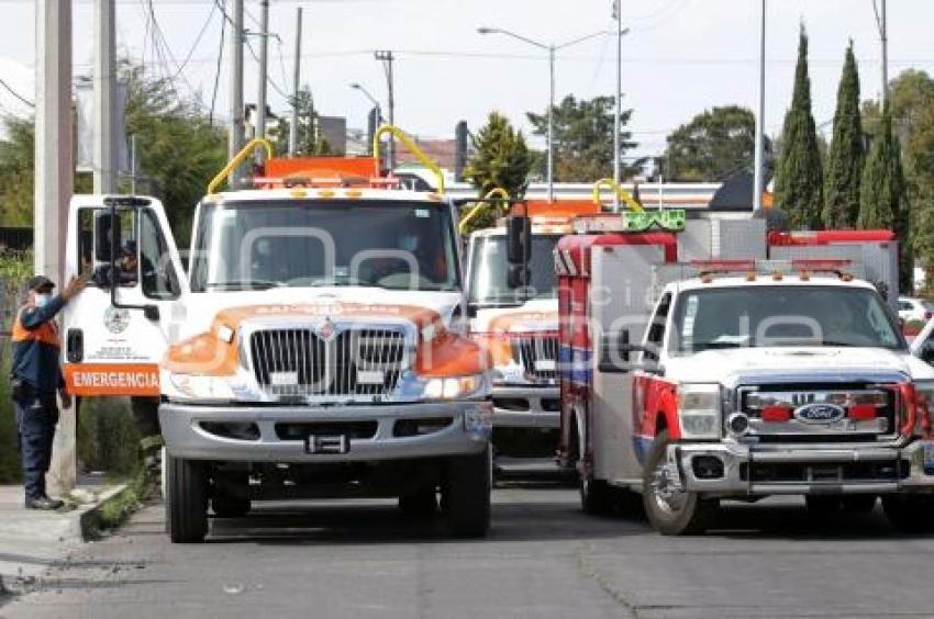 SEGURIDAD . FUGA PIPA DE GAS