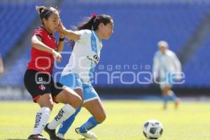 FÚTBOL FEMENIL . CLUB PUEBLA VS ATLAS