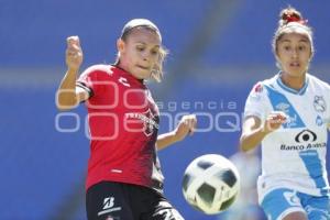 FÚTBOL FEMENIL . CLUB PUEBLA VS ATLAS