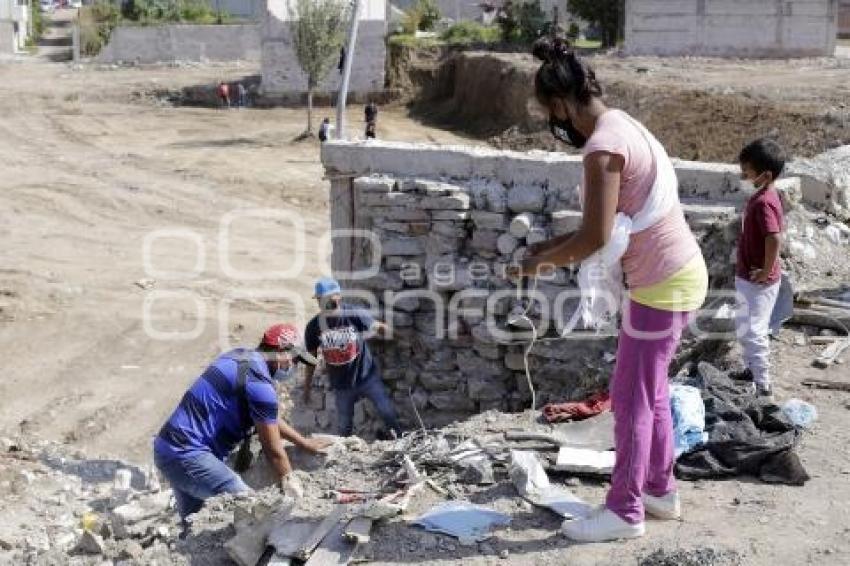 XOCHIMEHUACÁN . AFECTADOS TERRENOS