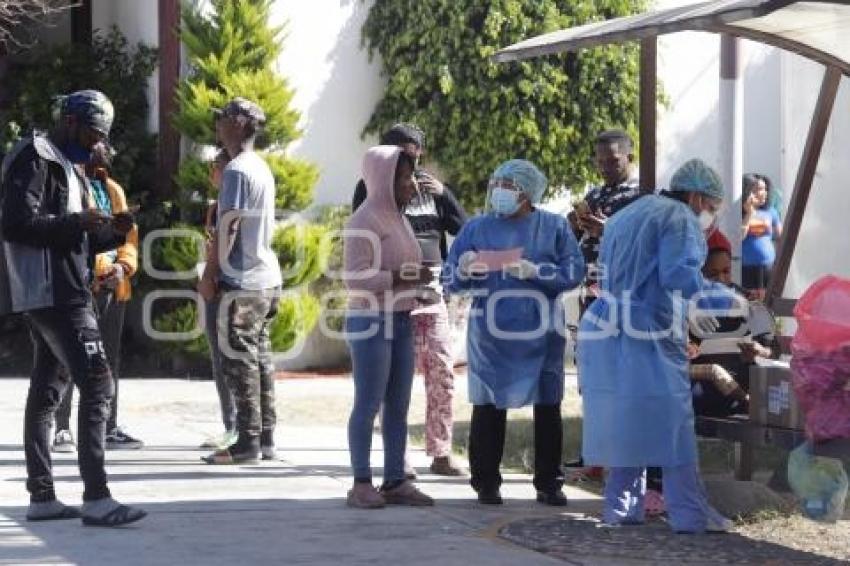 MIGRANTES . POLIDEPORTIVO XONACA