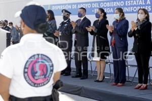 CHOLULA . ENTREGA UNIFORMES POLICÍA MUNICIPAL