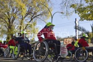 TLAXCALA . MARCHA PERSONAS CON DISCAPACIDAD