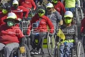 TLAXCALA . MARCHA PERSONAS CON DISCAPACIDAD