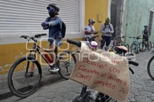 PROTESTA CICLISTAS