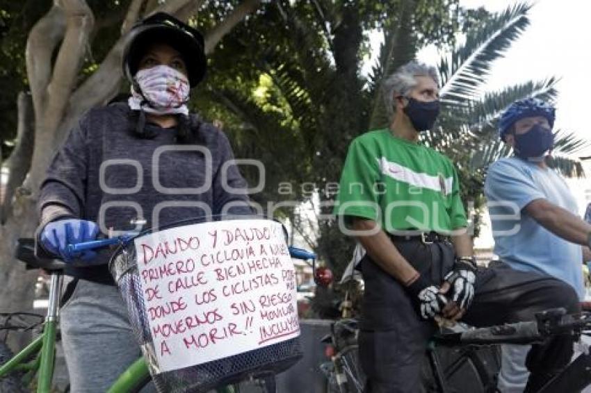 PROTESTA CICLISTAS