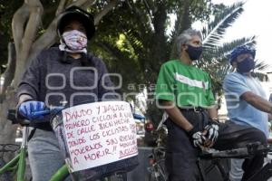 PROTESTA CICLISTAS