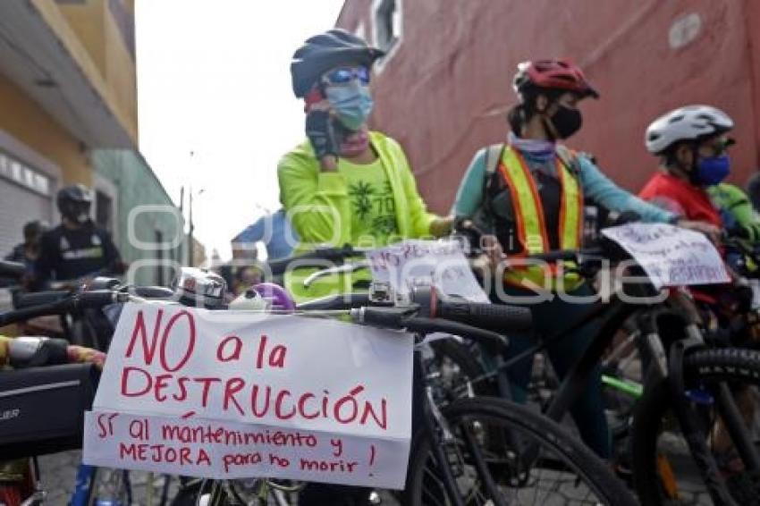 PROTESTA CICLISTAS