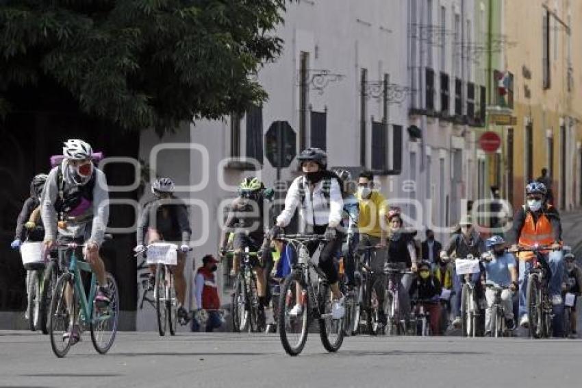 PROTESTA CICLISTAS