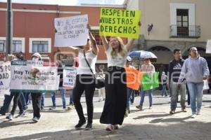 TLAXCALA . PROTESTA CERTIFICADO VACUNACIÓN