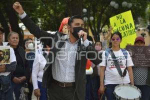 TLAXCALA . PROTESTA CERTIFICADO VACUNACIÓN