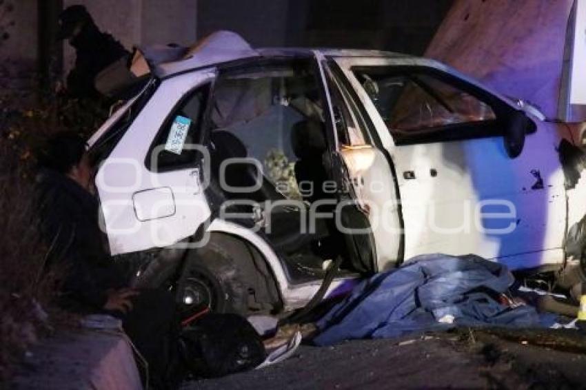 ACCIDENTE . AUTOPISTA PUEBLA-MÉXICO