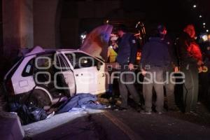 ACCIDENTE . AUTOPISTA PUEBLA-MÉXICO