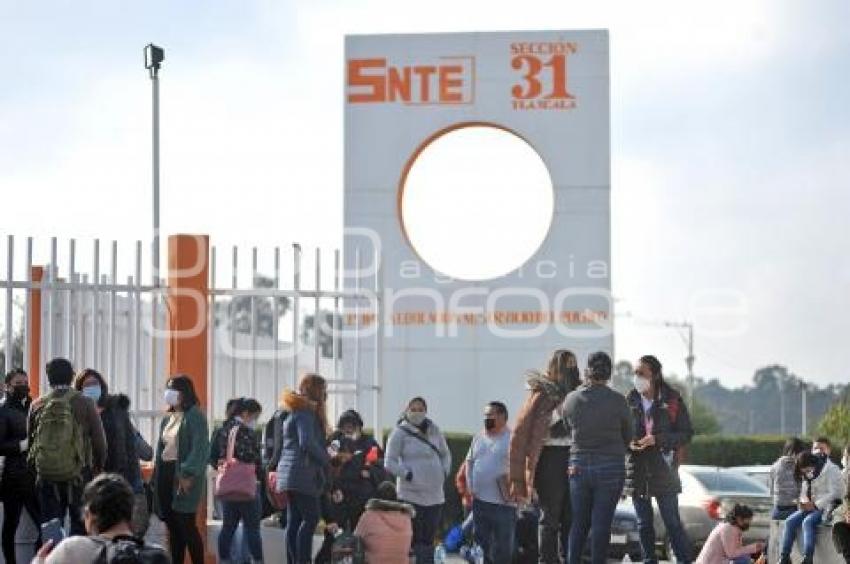 TLAXCALA . MANIFESTACIÓN MAESTROS