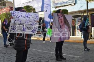 TEHUACÁN . PROTESTA FEMINICIDIOS