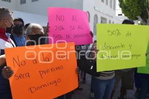 TEHUACÁN . MANIFESTACIÓN VINOS Y LICORES