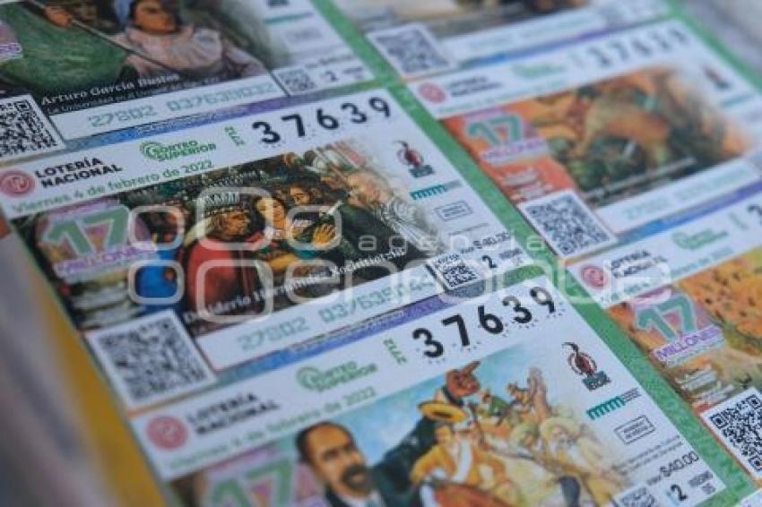 TLAXCALA . BOLETO LOTERIA NACIONAL