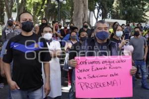 PROTESTA . MERCADO 5 DE MAYO