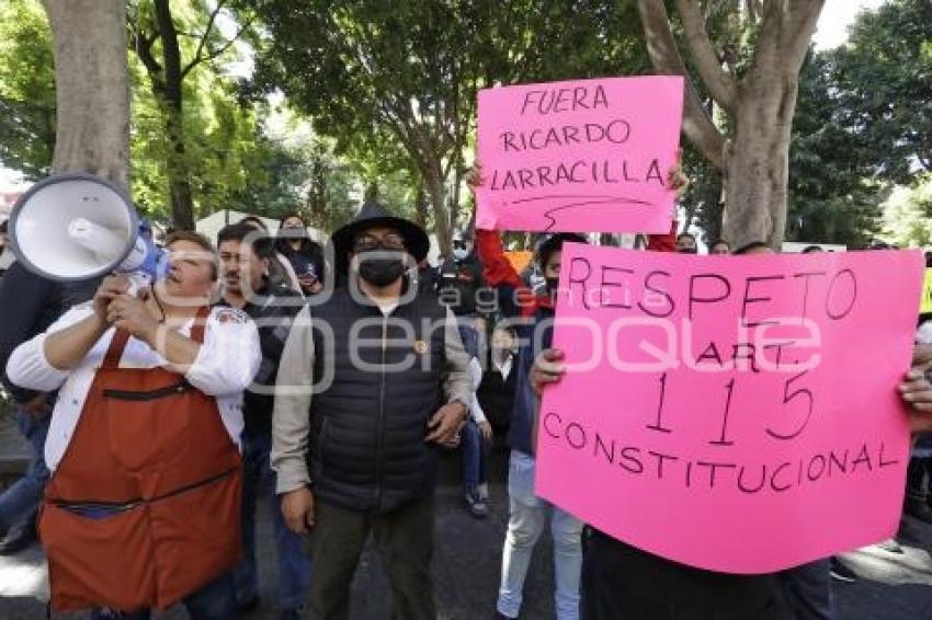 PROTESTA . MERCADO 5 DE MAYO