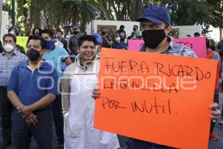 PROTESTA . MERCADO 5 DE MAYO